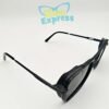 2 nd Cartier Premium Metal Sunglasses UV400 | Black Frame Black Lens Lightweight Travel Edition