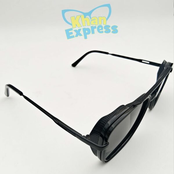 2 nd Cartier Premium Metal Sunglasses UV400 | Black Frame Black Lens Lightweight Travel Edition