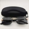 Maybach Rimless Wooden Temple Sunglasses UV400 | Black Lens Luxury Frame (YT1029)
