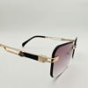 Maybach Rimless Sunglasses UV400 Photo Sun Lens | Golden Temple Brown Lens (YT1016)
