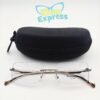 4 th Maybach Rimless Sunglasses UV400 Photo Sun Lens | Silver Metal Frame White Lens Premium